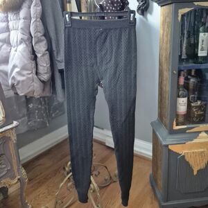 Lucky Brand Black Textured Knit Leggings